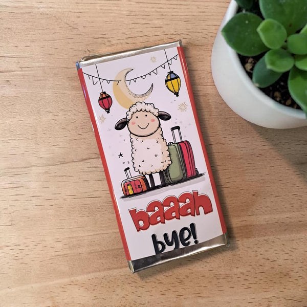 Baaah Bye! Eid Al Adha Mubarak- chocolate bar