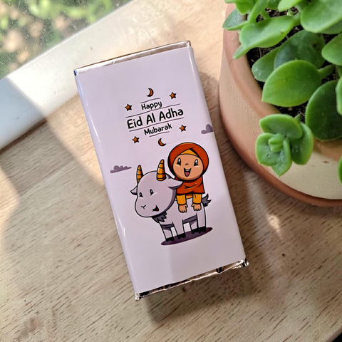 Happy Eid Al Adha Mubarak- chocolate bar