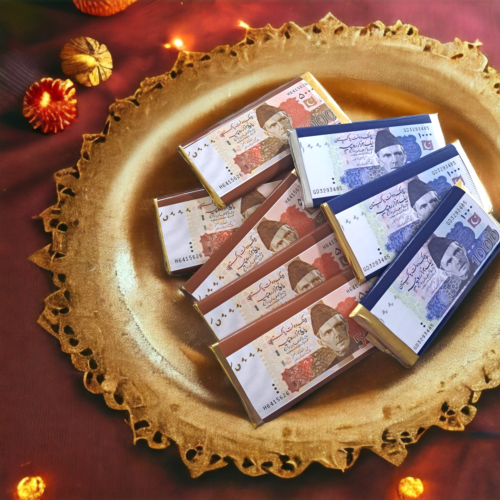 Printed Eidi Note Big Bars- 2 pcs – thecandyboxshop