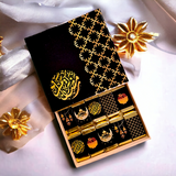 Ramadan Box Black and Gold-10 mini chocolates