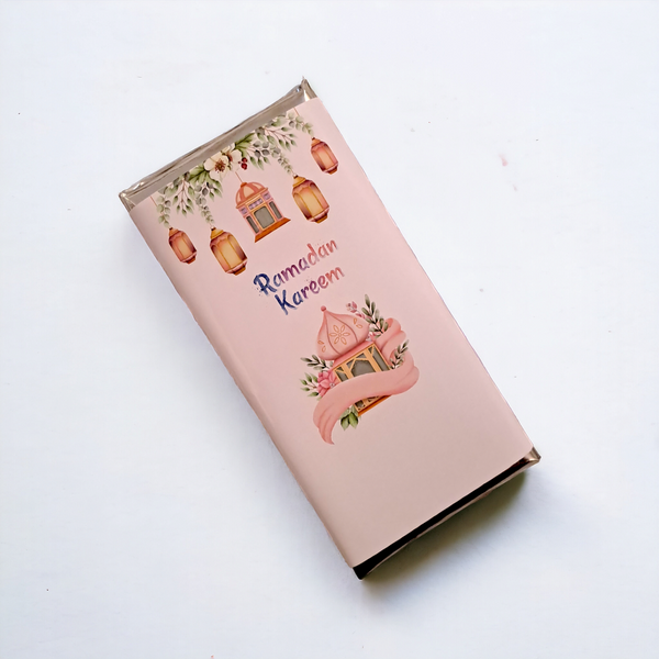 Ramadan Big chocolate Bar with box- Pink
