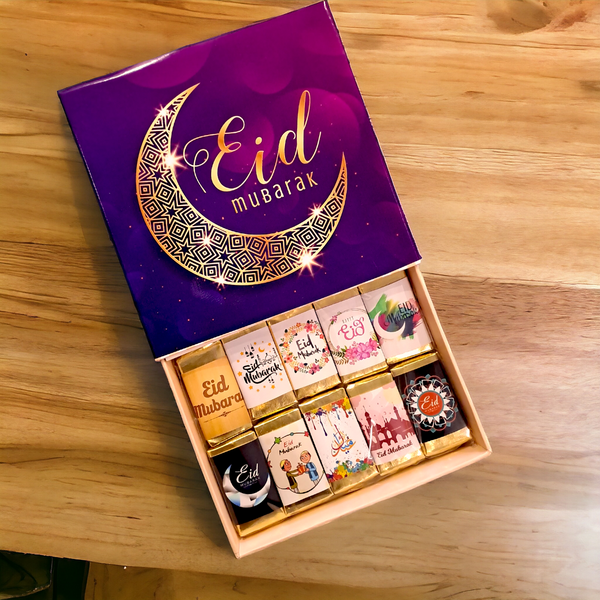 Purple Eid Box- 10 mini choco