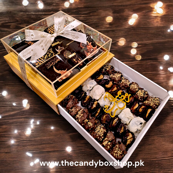 Wooden Date Box Hamper (Lahore only)