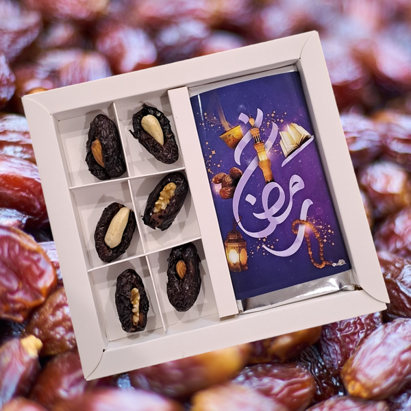 Purple Ramadan Chocolate+ Dates Box
