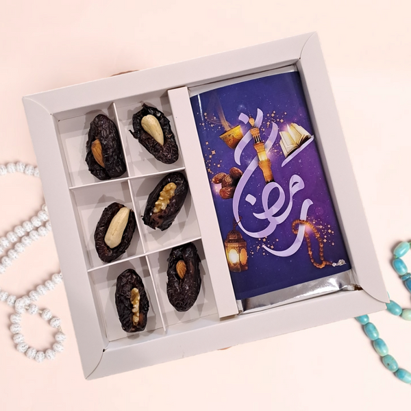 Purple Ramadan Chocolate+ Dates Box
