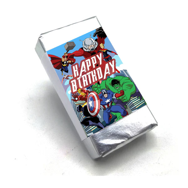 Marvel Birthday-Mini chocolate 50 pcs